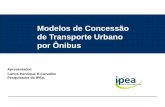Modelos de Concessão de Transporte Urbano por Ônibuswricidades.org/sites/default/files/3. Carlos_Henrique Carvalho_IPEA... · - Infraestrutura de rede – otimização das capacidades