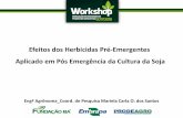 Efeitos dos Herbicidas Pré-Emergentes Aplicado em Pós ...fundacaoba.com.br/.../2018/07/efeitos-dos-herbicidas-pr-emergentes.pdf · Tratamento 8 (Clorimuron) só apresentou um pequeno