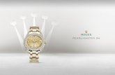 Relógio Rolex Pearlmaster 34: Ouro amarelo 18 quilates ... · Oyster, 34 mm, ouro amarelo e diamantes ARQUITETURA OYSTER Carrura monobloco com fundo e coroa ... pedras preciosas