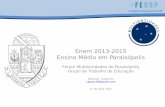 Enem 2013-2015 Ensino Médio em Paraisópolisparaisopolis.org/wp-content/uploads/2017/04/Enem2015_v6_20170427.pdf · Enem 2013-2015 Ensino Médio em ... Média das notas por aluno