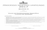 PROCESSO SELETIVO UNIFICADO 2017 - ufrgs.br · Verifique se este caderno contém 30 questões da Prova de Conhecimento Específico do Bloco de seu Curso (questões de 01 a 30) e a