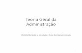 TGA - Teoria Geral da administraçãodrb-assessoria.com.br/DHS/10Teoria Geral da Administracao.pdf · avulta como fator chave tanto para a melhoria da qualidade ... •Padronização
