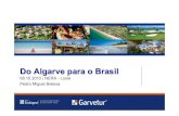 Do Algarve para o Brasil - ccilb.net · 6 FACTORES DE INTEGRAÇÃO COM PARCEIROS DO MERCADO LOCAL • Experiência 27 anos de actividade • KnowHow Do produto Imobiliário Turístico