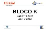 Bloco K - CIESP Leste - 29 10 2015.ppt [Modo de ... K - CIESP Leste - 29 10... · O que é Bloco K Os Contribuintes do ICMS deverão prestar informações relacionadas ao controle
