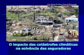O impacto das catástrofes climáticas na solvência das ... · Fonte: UNESP - IPMet , Unidade Diferenciada de Ourinhos Tornado em Palmital, estudado pelos pesquisadores do IPMet
