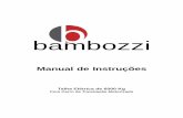 Manual de Instruções - Bambozzi · trabalhe com a carga na menor altura possÍvel; evite o movimento pendular da carga (balanÇo); ... antes de iniciar o trabalho rotineiro certifique-se