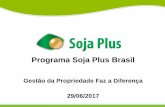 Programa Soja Plus Brasil - agricultura.gov.br · e aplicação de check-list com 180 indicadores ... Objetivo: Capacitar o trabalhador em relação aos riscos do trabalho em altura