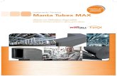 Específico para isolamento Isolamento Térmico Manta Tubex MAX · A Manta Tubex MAX é indicada para o isolamento de dutos de maior diâmetro, trechos de geometria complexa, tanques