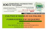 CULTIVO E MANEJO DA PALMA FORRAGEIRA EM SEQUEIROpecnordestefaec.org.br/2017/wp-content/uploads/2017/07/Palestra... · Baixo teor de matéria seca; ... MATÉRIA ORGÂNICA EXERCE NO