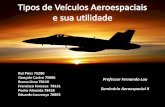 Professor Fernando Lau Bruno Lima 78110 - Autenticação · Tipos de Veículos Aeroespaciais e sua utilidade - Aviões ... • Patrulha marítima - permitem localizar navios e submarinos