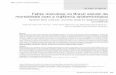 Febre maculosa no Brasil: estudo da mortalidade para a ... · Causada pela Rickettsia rickettsii, é transmitida por meio da ... Doenças e Problemas Relacionados à ... A população