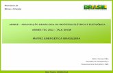 MATRIZ ENERGÉTICA BRASILEIRA - Abinee tec 2017 · Renovável: 19 % Participação na Matriz Elétrica (%) 1980 2010 Combustíveis Fósseis 6 11 ... COMPETITIVIDADE ENTRE AS PRINCIPAIS