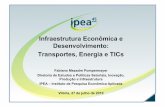 Infraestrutura Econômica e Desenvolvimento: Transportes, Energia … · Fontes de energia alternativa para o transporte Desafios ... Combustível renovável ... IPEA Diset curso