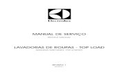 MANUAL DE SERVI˙O - portaldoeletrodomestico.com.br · A lavadora Electrolux permite a seleção entre 2 ciclos e 5 programas de lavagem. Para obtenção de melhores resultados, mostramos