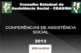 Conselho Estadual de Assistência Social - CEAS/MAŠNCIAS-DE-ASSISTÊNCIA... · Tipificação Nacional dos Serviços Socioassistenciais. Os Benefícios Eventuais, regulamentação