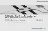 SOMNOcheck micro - medtech.hul.de · Índice de apneia/h ipopneia obstrutiva : quantidade de apneias e hipopneias obstrutivas por hora dentro do tempo de avaliação sem arte fatos