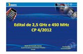 Edital de 2,5 GHz e 450 MHz CP 4/2012 · Limites de espectro (Resolução nº 544/2010) • A uma mesma prestadora, sua coligada, controlada ou controladora, em uma mesma área geográfica,