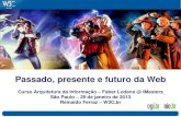 Passado, presente e futuro da Web - W3C Brasil · Passado, presente e futuro da Web Curso Arquitetura da Informação – Faber Ludens @ IMasters São Paulo – 29 de janeiro de 2013
