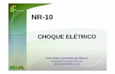 NR10 Choque Elétrico - tele.sj.ifsc.edu.brtele.sj.ifsc.edu.br/~pedroarmando/NR10_Choque_El%E9trico.pdf · CHOQUE ELÉTRICO Resistência elétrica do corpo humano Quando a pele encontra-se