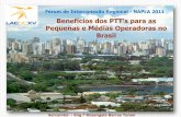 Benefícios dos PTT's para as Pequenas e Médias ... · Paranaense de Energia Elétrica do Paraná), ... é a racionalização dos custos ... Slide 1 Author: 1676