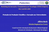 MINISTÉRIO DO Patentes DESENVOLVIMENTO, INDÚSTRIA E ... Workshop UFMA 09 07(2).pdf · Patentes MINISTÉRIO DO DESENVOLVIMENTO, INDÚSTRIA E COMÉRCIO EXTERIOR 5 Documento de Patente