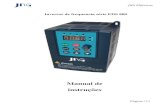 Manual de instruções - JNG349B55E3-244B-42C3-9DD5... · Página | 11 JNG E létricos Manual de instruções Inversor de frequencia série EDS 800