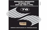 TENDÊNCIAS E PERFIS SOCIODEMOGRÁFICOS 76 · LISTA DE TABELAS 22 TABELA 1- Saldo ... Municípios com peso acima de 1% no total de imigrantes da Bahia ... conjunto da população