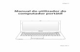 Manual do utilizador do computador portátil · Informação importante que deve ser seguida para uma boa utilização do aparelho. ... existente na parte inferior do PC Portátil