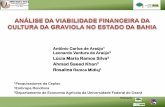 Lúcia Maria Ramos Silva Ahmad Saeed Khan Rosalina · financeira no caso de redução dos preços da massa da graviola (taxa de desconto de 8% para B/C e VPL) no Estado da Bahia.