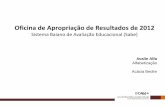Oficina de Apropriação de Resultados de 2012 - … · Oficina de Apropriação de Resultados de 2012 Sistema Baiano de Avaliação Educacional (Sabe) Avalie Alfa Alfabetização