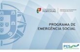 PROGRAMA DE EMERGÊNCIA SOCIAL - portugal.gov.pt emergencia social... · Criar Programas de Trabalho Ativo e Solidário, em colaboração com as ... MERCADO SOCIAL DE ARRENDAMENTO