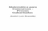 Matemática para Concursos - Provas Gabaritosapostilas.netsaber.com.br/apostilas/apostilas/298.pdf · Concursos - Provas Gabaritadas André Luiz Brandão . CopyMarket.com Todos os
