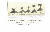 CRITÉRIOS GERAIS DE AVALIAÇÃO - escolacalheta.ptescolacalheta.pt/wp-content/uploads/2013/01/CRITÉRIOS-GERAIS-DE... · a) Avaliação diagnóstica: realiza-se no início de cada