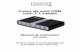 Caixa de som USB com 7.1 canaisftp.assmann.com/.../DA-70800_manual_portuguese_20110527.pdf · Caixa de som USB com 7.1 canais Manual de Instruções (DA-70800) Todos os nomes e marcas