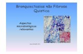 Bronquiectasias não Fibrose Quistica - sppneumologia.ptºcleo de... · • Manutenção de uma carga bacteriana basal o mais baixa possível • Redução rápida do inóculo bacteriano