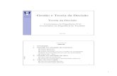 Teoria da Decisão 05 06 - Técnico Lisboa - Autenticação · Gestão e Teoria da Decisão Teoria da Decisão Licenciatura em Engenharia Civil Licenciatura em Engenharia do Território