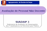 Avaliação de Pessoal Não Docente 2008 SIADAP · (Institui o Sistema Integrado de Gestão e Avaliação do ... a avaliação desse período é igual ... A avaliação final é a