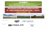 INBEC - creapb.org.br · Drenagem oferecendo conhecimentos e habilidades necessárias à execução e ao gerenciamento de projetos de irrigação. Para isso é necessário avaliar