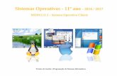 Sistemas Operativos - 11º ano - Rafael Henriques · (Graphical User Interface), onde os objectos são manipulados através de ícones no ecrã. ... por exemplo) Sistemas Operativos