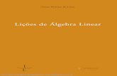 Lições de Álgebra Linear - digitalis-dsp.uc.pt · II.1 – Sistemas de equações algébricas lineares – breve revisão dos métodos gráﬁco, de substituição e de adição