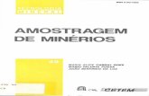 AMOSTRAGEM DE MINERIOS - mineralis.cetem.gov.brmineralis.cetem.gov.br/bitstream/cetem/174/1/stm-49.pdf · composição média constante. 2.3.4 Heterogeneidade de Distribuição A