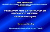 O ESTADO DA ARTE DA TECNOLOGIA EM SANEAMENTO … · Tratamento de esgotos Marcos von Sperling Universidade Federal de Minas Gerais ... (nível secundário de tratamento) ETE - CUSTOS