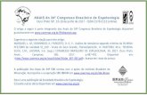 ANAIS do 34º Congresso Brasileiro de Espeleologia Ouro ... · ANAIS do 34º Congresso Brasileiro de Espeleologia Ouro Preto SP, 13-18 de junho de 2017 - ISSN 2178-2113 (online) O