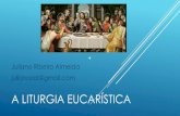 A liturgia eucarística - Diocese de Cachoeiro de Itapemirim Liturgia... · (reconciliação, adoração, gratidão etc) A ESSÊNCIA DA LITURGIA “Que poderei retribuir ao Senhor