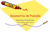 Geometria de Posição - profmariocastro | Blog Educacional · 2015-10-11 · A Reta • Suponha agora que fosse possível esticar, indefinidamente e nos dois sentidos, um fio de