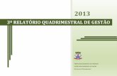 3º RELATÓRIO QUADRIMESTRAL DE GESTÃOportalpmt.teresina.pi.gov.br/admin/upload/documentos/77b6f4d68b.pdf · Quadro 10 Média de Permanência Hospitalar (em dias) – Hospitais do