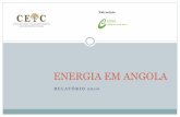 ENERGIA EM ANGOLA³rio-de-Energia... · ANGOLA-Petróleo e macroeconomia ... Electricidade de Moçambique OP EDM Moçambique ... A perda de independência