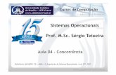 Sistemas Operacionais Prof. M.Sc. Sérgio Teixeira · Sistemas Operacionais Prof. M.Sc. Sérgio Teixeira Aula 04 -Concorrência Cursos de Computação Referência: MACHADO, F.B. ;