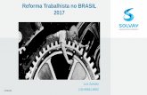 Reforma Trabalhista no BRASIL 2017 · • Profissional da área de RH há 33 anos; ... italianos no inicio século XX. ... o que garante ao trabalhador 20% de multa sobre o saldo