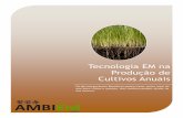 Tecnologia EM na Produção de Cultivos Anuais · 2009-02-20 · de produção das culturas anuais. ... no cultivo de culturas anuais que vão ... • Aumenta a resistência natural